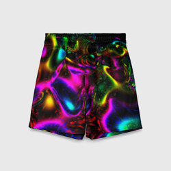 Детские спортивные шорты 3D В неоне