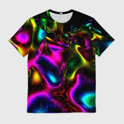 Мужская футболка 3D В неоне