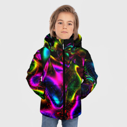 Зимняя куртка для мальчиков 3D В неоне - фото 2