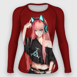 Женский рашгард 3D Zero Two в наушниках