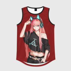 Мужская спортивная майка 3D Zero Two в наушниках