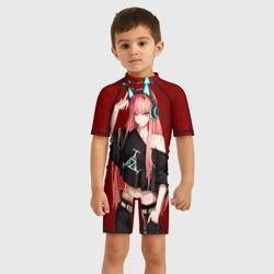 Детский купальный костюм 3D Zero Two в наушниках - фото 2