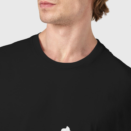 Мужская футболка хлопок Psina, цвет черный - фото 6