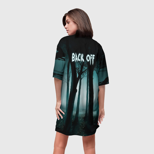 Платье-футболка 3D Призрак в лесу, цвет 3D печать - фото 4