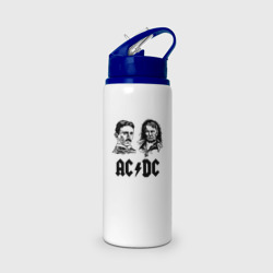 Бутылка для воды с трубочкой AC/DC