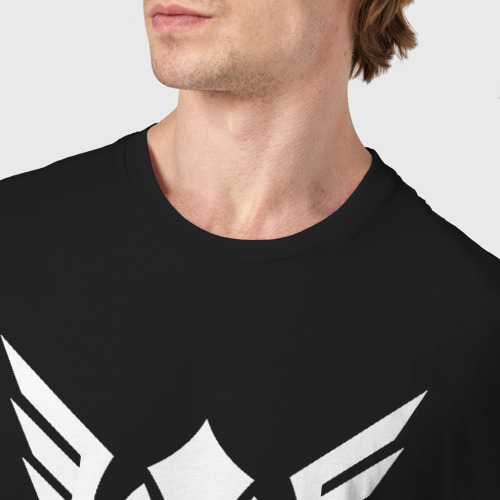 Мужская футболка хлопок VALKYRIE RAINBOW SIX SIEGE | РАДУГА 6 ОСАДА | R6S, цвет черный - фото 6