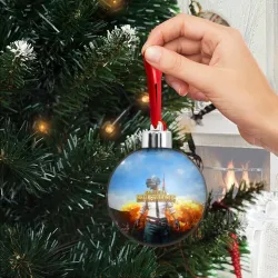 Ёлочный шар PUBG hero ПАБГ герой в огне - фото 2