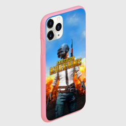 Чехол для iPhone 11 Pro Max матовый PUBG hero ПАБГ герой в огне - фото 2