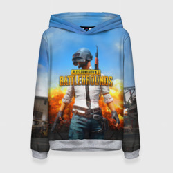 Женская толстовка 3D PUBG hero ПАБГ герой в огне
