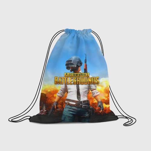 Рюкзак-мешок 3D PUBG hero ПАБГ герой в огне