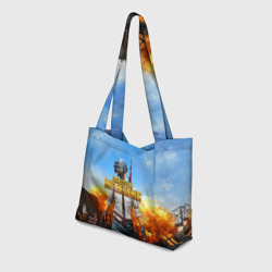 Пляжная сумка 3D PUBG hero ПАБГ герой в огне - фото 2