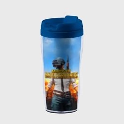 Термокружка-непроливайка PUBG hero ПАБГ герой в огне