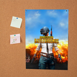 Постер PUBG hero ПАБГ герой в огне - фото 2