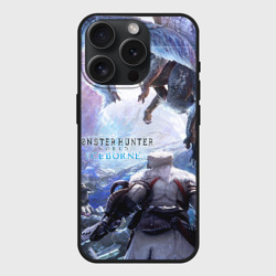 Чехол силиконовый для Apple iPhone 15 Pro матовый Monster Hunter: World Iceborn