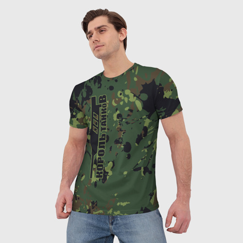 Мужская футболка 3D Король танков, цвет 3D печать - фото 3