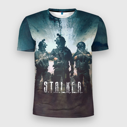 Мужская футболка 3D Slim Stalker the game, цвет 3D печать