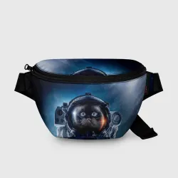 Поясная сумка 3D Кот космонавт