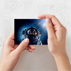 Поздравительная открытка Кот космонавт - фото 2