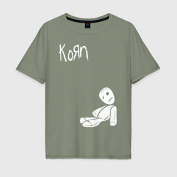 Мужская футболка хлопок Oversize Korn