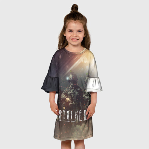 Детское платье 3D S.T.A.L.K.E.R   Чернобыль, цвет 3D печать - фото 4