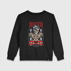 Детский свитшот хлопок Cool biker Skull