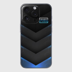 Чехол для iPhone 15 Pro силиконовый с защитой камеры PUBG