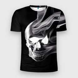 Мужская футболка 3D Slim Wind - smoky skull