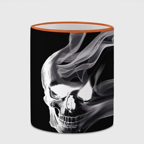 Кружка с полной запечаткой Wind - smoky skull, цвет Кант оранжевый - фото 4