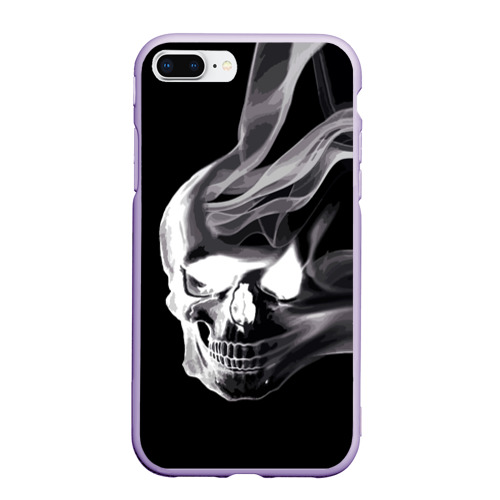 Чехол для iPhone 7Plus/8 Plus матовый Wind - smoky skull, цвет светло-сиреневый