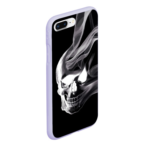 Чехол для iPhone 7Plus/8 Plus матовый Wind - smoky skull, цвет светло-сиреневый - фото 3