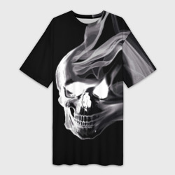 Платье-футболка 3D Wind - smoky skull