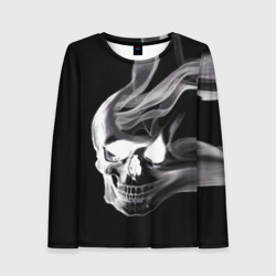 Женский лонгслив 3D Wind - smoky skull