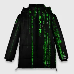 Женская зимняя куртка Oversize Матрица кода