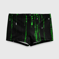 Детские купальные плавки 3D Матрица кода