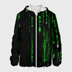 Мужская куртка 3D Матрица кода