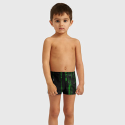 Детские купальные плавки 3D Матрица кода - фото 2