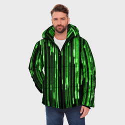 Мужская зимняя куртка 3D Матрица - фото 2