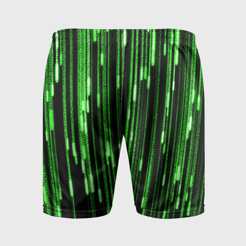 Мужские шорты спортивные Матрица, цвет 3D печать - фото 2