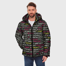 Мужская зимняя куртка 3D Цифры кода - фото 2