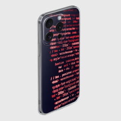 Чехол для iPhone 15 Pro силиконовый с защитой камеры HTML&PHP - фото 2