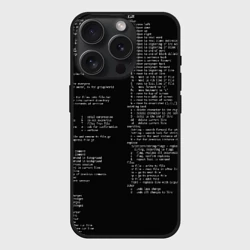 Чехол силиконовый для Apple iPhone 15 Pro матовый Программирование 7