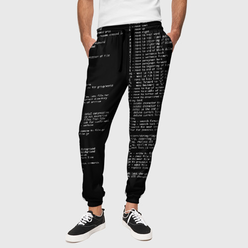 Мужские брюки 3D с принтом ПРОГРАММИРОВАНИЕ 7, вид сбоку #3