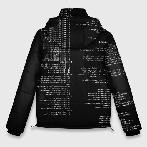 Мужская зимняя куртка 3D Программирование 7, цвет черный - фото 2