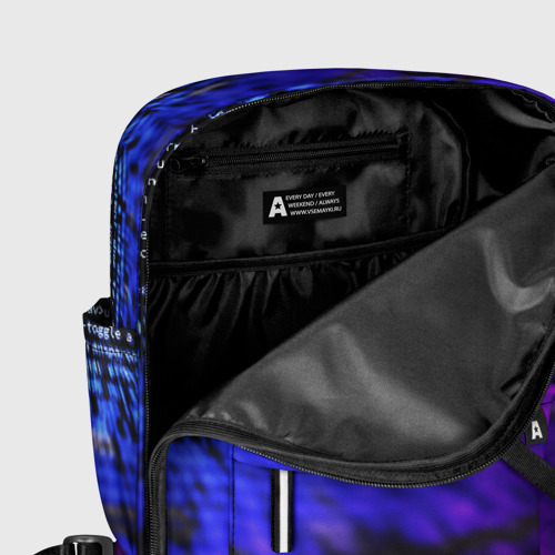 Женский рюкзак 3D с принтом НЕОНОВЫЙ КОД, фото #5
