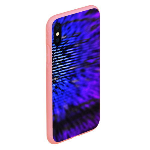 Чехол для iPhone XS Max матовый Неоновый код, цвет баблгам - фото 3