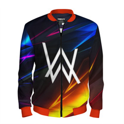 Мужской бомбер 3D Alan Walker stripes