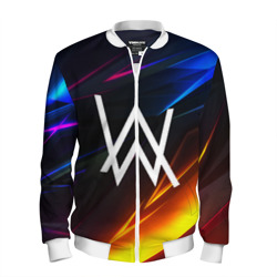 Мужской бомбер 3D Alan Walker stripes