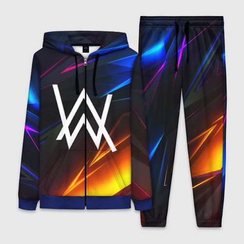 Женский костюм 3D Alan Walker stripes, цвет синий