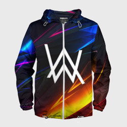 Мужская ветровка 3D Alan Walker stripes