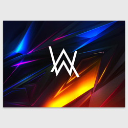 Поздравительная открытка Alan Walker stripes